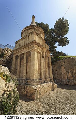 Stock Photograph - Absalom's tomb; Jerusalem, Israel. Fotosearch