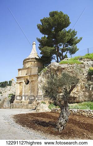 Stock Photograph - Absalom's tomb; Jerusalem, Israel. Fotosearch