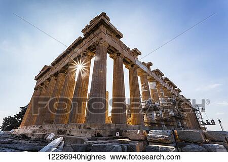 Stock Photograph - Acropolis of Athens; Athens, Greece. Fotosearch