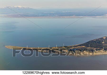 Aerial view of the Fire Island Wind turbine farm, Fire Island, Anchorage, Southcentral Alaska, USA, Summer View Large Photo Image Stock Photograph - Aerial view of the Fire Island Wind turbine farm, Fire Island, Anchorage, Southcentral Alaska, USA, Summer. Fotosearch