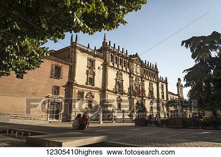 Alcala University, in the historical and charming city near to Madrid; Alcala de Henares, Madrid, Spain View Large Photo Image Stock Photograph - Alcala University, in the historical and charming city near to Madrid; Alcala de Henares, Madrid, Spain. Fotosearch