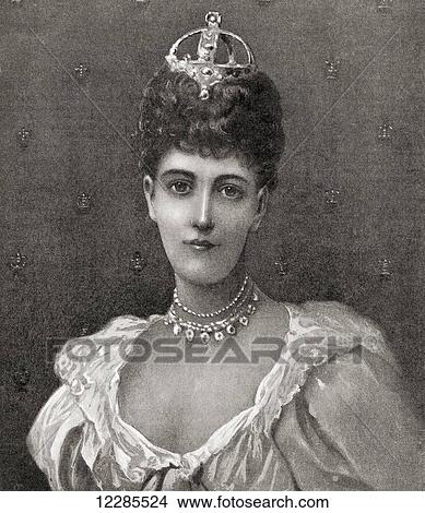 Alexandra of Denmark, 1844 –1925. Queen consort of the United Kingdom and Empress of India as the wife of King-Emperor Edward VII. From the magazine The World and His Wife, published 1907. View Large Photo Image Picture - Alexandra of Denmark, 1844 –1925. Queen consort of the United Kingdom and Empress of India as the wife of King-Emperor Edward VII. From the magazine The World and His Wife, published 1907.. Fotosearch