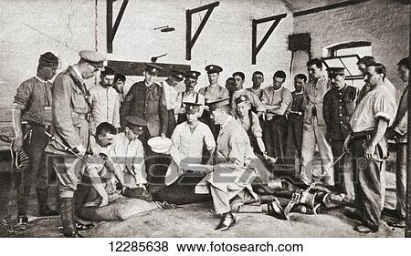 An operation on a horse in a special veterinary hospital established by the A. V. C. during WWI. For the first time horses were given the same medical attention as the troops. From The Pageant of the Century, published 1934 View Large Photo Image Stock Photo - An operation on a horse in a special veterinary hospital established by the A. V. C. during WWI. For the first time horses were given the same medical attention as the troops. From The Pageant of the Century, published 1934. Fotosearch