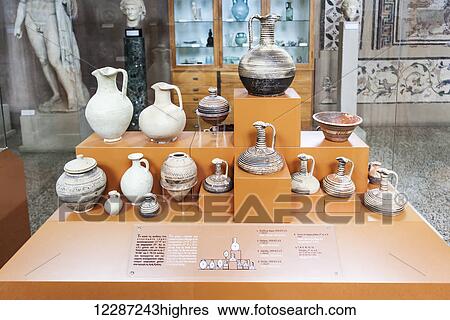 Ancient artifacts on display at an archaeological museum; Corinth, Greece View Large Photo Image Stock Photograph - Ancient artifacts on display at an archaeological museum; Corinth, Greece. Fotosearch