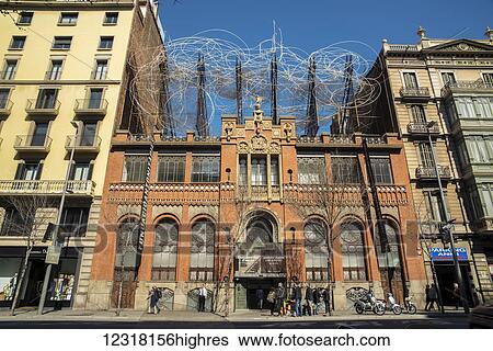 Stock Photograph - Antoni Tapies Museum; Barcelona, Catalonia, Spain. Fotosearch