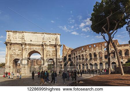 Stock Photograph - Arch of Constantine; Rome, Italy. Fotosearch
