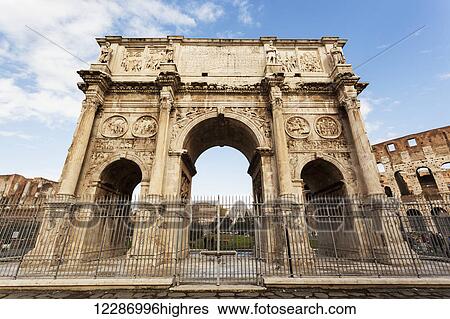 Stock Photograph - Arch of Constantine; Rome, Italy. Fotosearch
