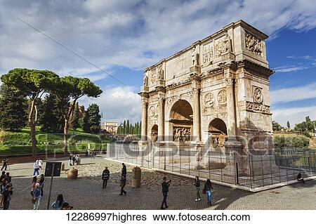 Stock Photograph - Arch of Constantine; Rome, Italy. Fotosearch