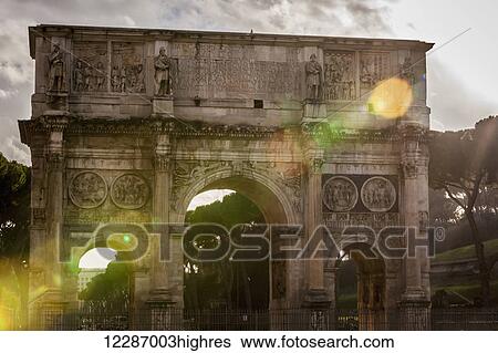 Stock Photograph - Arch of Constantine; Rome, Italy. Fotosearch