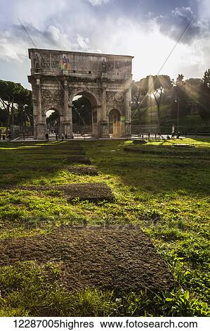 Arch of Constantine; Rome, Italy View Large Photo Image Stock Photograph - Arch of Constantine; Rome, Italy. Fotosearch