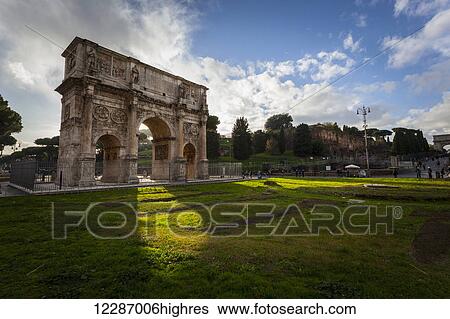 Stock Photograph - Arch of Constantine; Rome, Italy. Fotosearch