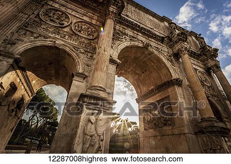 Stock Photograph - Arch of Constantine; Rome, Italy. Fotosearch