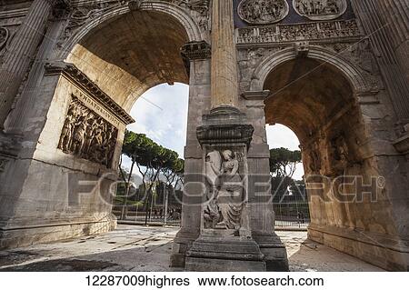 Stock Photograph - Arch of Constantine; Rome, Italy. Fotosearch