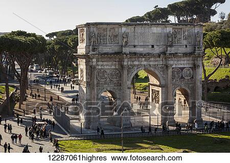 Stock Photograph - Arch of Constantine; Rome, Italy. Fotosearch