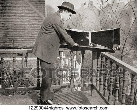 Stock Photograph - Archibald Montgomery Low, 1888 - 1956. English consulting engineer, research physicist, inventor and author. Seen here with the Audiometer which he invented to photograph noise. From Master Minds of Modern Science, published 1930.. Fotosearch
