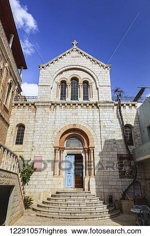 Stock Photograph - Armenian catholic church; Jerusalem, Israel. Fotosearch