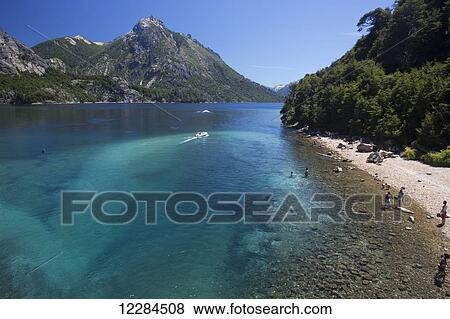 Bahia Lopez, Nahuel Huapi Lake, San Carlos de Bariloche; Rio, Argentina View Large Photo Image Stock Photo - Bahia Lopez, Nahuel Huapi Lake, San Carlos de Bariloche; Rio, Argentina. Fotosearch