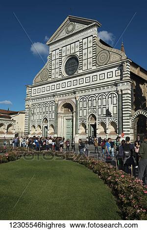 Stock Photograph - Basilica of Santa Maria Novella; Florence, Italy. Fotosearch