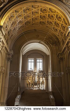 Beautiful sculpture of winged victory with horses inside the Il Vittoriano monument; Rome, Italy View Large Photo Image Stock Photograph - Beautiful sculpture of winged victory with horses inside the Il Vittoriano monument; Rome, Italy. Fotosearch