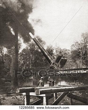 Big Bertha in action during World War One. From The Pageant of the Century, published 1934 View Large Photo Image Stock Photography - Big Bertha in action during World War One. From The Pageant of the Century, published 1934. Fotosearch
