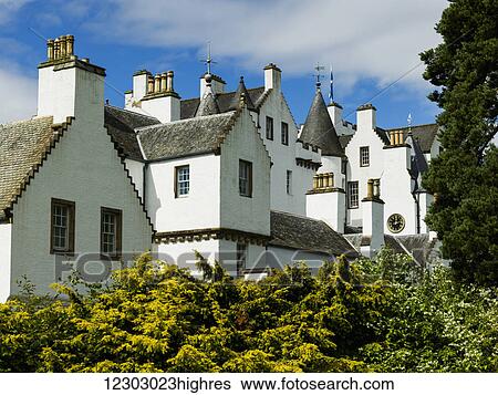 Blair Castle; Blair Atholl, Scotland View Large Photo Image Stock Photograph - Blair Castle; Blair Atholl, Scotland. Fotosearch