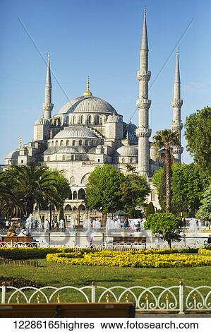 Stock Photograph - Blue Mosque; Istanbul, Turkey. Fotosearch