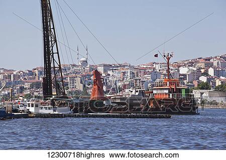 Boats in the waterfront; Istanbul, Turkey View Large Photo Image Stock Photograph - Boats in the waterfront; Istanbul, Turkey. Fotosearch