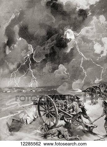 British soldiers fighting in a thunderstorm at The First Battle of the Marne, France during WWI. From The War Illustrated Album Deluxe, published 1915. View Large Photo Image Stock Image - British soldiers fighting in a thunderstorm at The First Battle of the Marne, France during WWI. From The War Illustrated Album Deluxe, published 1915.. Fotosearch