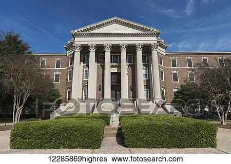 Building with white columns, Southern Methodist University; Dallas, Texas, United States of America View Large Photo Image Stock Photograph - Building with white columns, Southern Methodist University; Dallas, Texas, United States of America. Fotosearch
