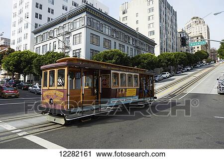 Cable car, Stockton and California, Nob Hill; San Francisco, California, United States of America View Large Photo Image Stock Image - Cable car, Stockton and California, Nob Hill; San Francisco, California, United States of America. Fotosearch