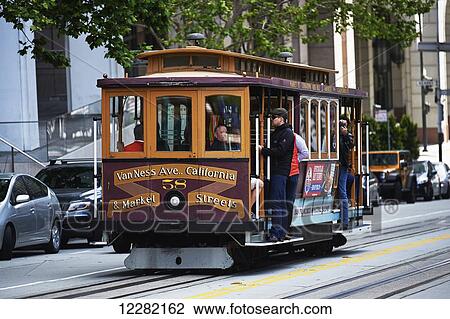 Cable car, Stockton and California, Nob Hill; San Francisco, California, United States of America View Large Photo Image Stock Image - Cable car, Stockton and California, Nob Hill; San Francisco, California, United States of America. Fotosearch