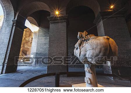 Stock Photograph - Carved stone sculpture; Rome, Italy. Fotosearch