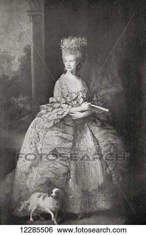 Charlotte of Mecklenburg-Strelitz, 1744 – 1818. Queen consort of Great Britain and Ireland as the wife of King George III. From Buckingham Palace, Its Furniture, Decoration and History, published 1931. View Large Photo Image Stock Photograph - Charlotte of Mecklenburg-Strelitz, 1744 – 1818. Queen consort of Great Britain and Ireland as the wife of King George III. From Buckingham Palace, Its Furniture, Decoration and History, published 1931.. Fotosearch