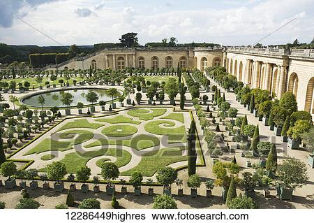 Chateau De Versailles The Gardens Of L Orangerie Versailles France Stock Photograph highres Fotosearch