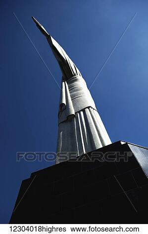 Stock Photograph - Christ the Redeemer statue, Corcovado mountain, Tijaca National Park; Rio de Janeiro, Brazil. Fotosearch