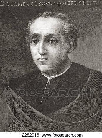 Christopher Columbus, c. 1450/1451 -1506. Genoese explorer, navigator and colonizer. From La Ilustracion Española y Americana, published 1892. View Large Photo Image Stock Photograph - Christopher Columbus, c. 1450/1451 -1506. Genoese explorer, navigator and colonizer. From La Ilustracion Española y Americana, published 1892.. Fotosearch