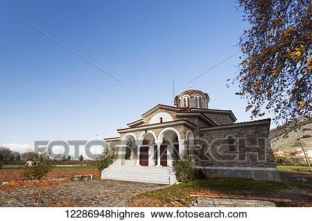 Stock Photograph - Church building; Philippi, Greece. Fotosearch