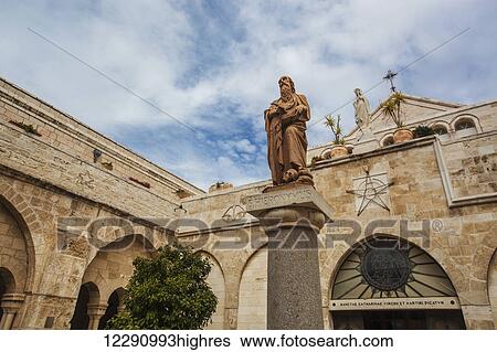 Stock Photograph - Church of Saint Catherine; Bethlehem, Israel. Fotosearch