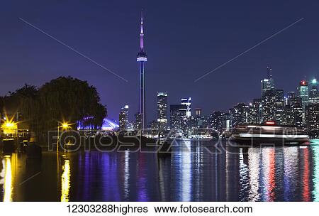 City skyline at night from Centre Island; Toronto, Ontario, Canada View Large Photo Image Stock Photograph - City skyline at night from Centre Island; Toronto, Ontario, Canada. Fotosearch