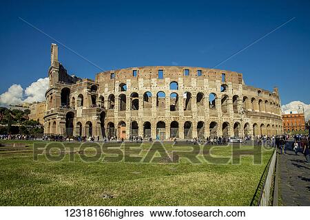 Colosseum; Rome, Italy View Large Photo Image Stock Photograph - Colosseum; Rome, Italy. Fotosearch