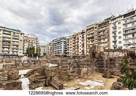 Contrast between new residential buildings and ruins; Thessaloniki, Greece View Large Photo Image Stock Photograph - Contrast between new residential buildings and ruins; Thessaloniki, Greece. Fotosearch