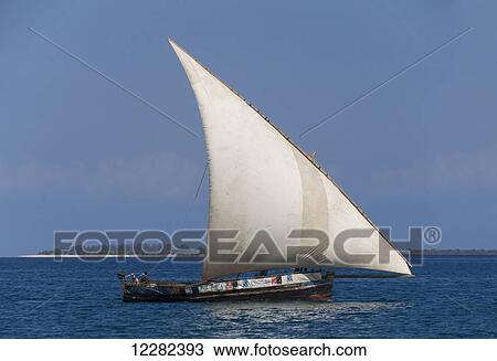 Dhow; Zanzibar, Tanzania View Large Photo Image Stock Image - Dhow; Zanzibar, Tanzania. Fotosearch