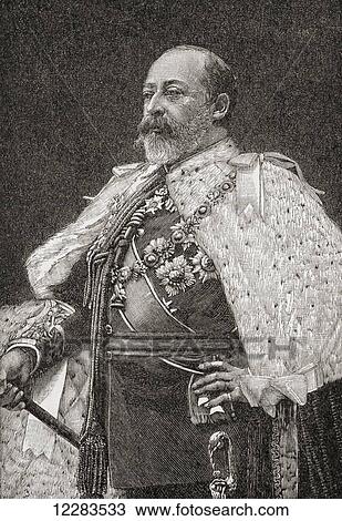 Edward VII, 1841 – 1910. King of the United Kingdom and the British Dominions and Emperor of India. From A First Book of British History published 1925. View Large Photo Image Stock Image - Edward VII, 1841 – 1910. King of the United Kingdom and the British Dominions and Emperor of India. From A First Book of British History published 1925.. Fotosearch