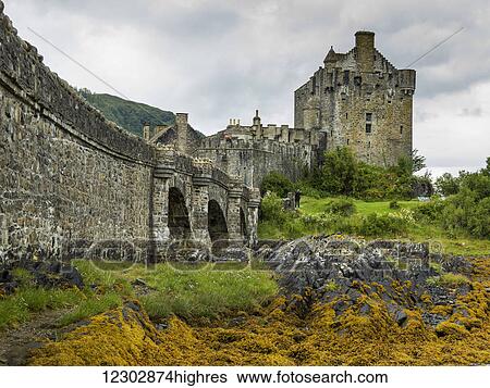 Eilean Donan Castle; Scotland View Large Photo Image Stock Photograph - Eilean Donan Castle; Scotland. Fotosearch