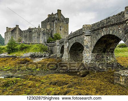 Eilean Donan Castle; Scotland View Large Photo Image Stock Photograph - Eilean Donan Castle; Scotland. Fotosearch
