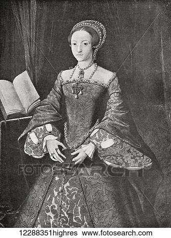 Stock Photograph - Elizabeth I, 1533 1603. Queen regnant of England and Ireland. From Bibby's Annual published 1910.. Fotosearch