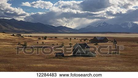 Estancia along Route 60 near Lago Roca near Perito Moreno Glacier; Patagonia, Santa Cruz, Argentina View Large Photo Image Stock Image - Estancia along Route 60 near Lago Roca near Perito Moreno Glacier; Patagonia, Santa Cruz, Argentina. Fotosearch