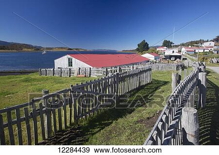 Estancia Harberton; Tierra del Fuego, Argentina View Large Photo Image Stock Photo - Estancia Harberton; Tierra del Fuego, Argentina. Fotosearch