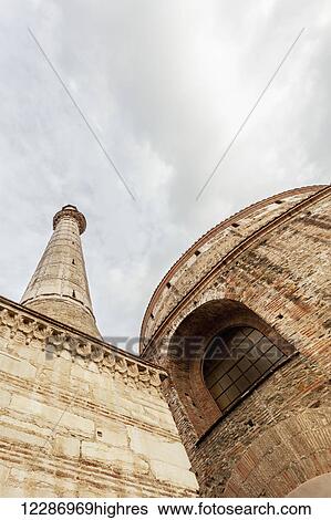 Stock Photograph - Fourth century AD Rotunda of Galerius, Roman monument; Thessaloniki, Greece. Fotosearch