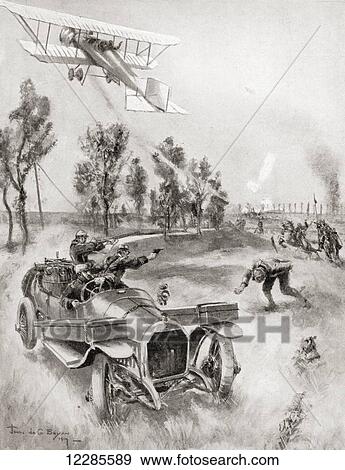 French soldiers rescue a mechanic left behind when Captain Gerard, a daring French aviator, had to take off quickly in his Caudron biplane after landing too near to the German enemy. From The War Illustrated Album Deluxe, published 1915. View Large Photo Image Stock Photo - French soldiers rescue a mechanic left behind when Captain Gerard, a daring French aviator, had to take off quickly in his Caudron biplane after landing too near to the German enemy. From The War Illustrated Album Deluxe, published 1915.. Fotosearch